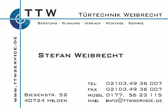 Türtechnik Weibrecht